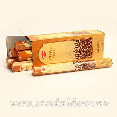 Купить 186Cl - Благовония HEM Hexa CLOVE аромапалочки Гвоздика (как часть, луковица, специя). Интернет-магазин