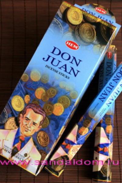 Купить 186DoJ - Благовония HEM Hexa DON JUAN аромапалочки Дон Жуан. Интернет-магазин