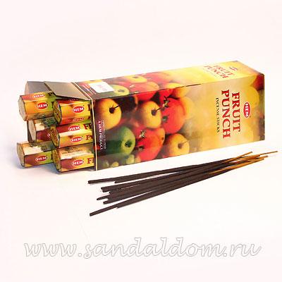 Купить 186FP - Благовония HEM Hexa FRUIT PUNCH аромапалочки Фруктовый пунш. Интернет-магазин