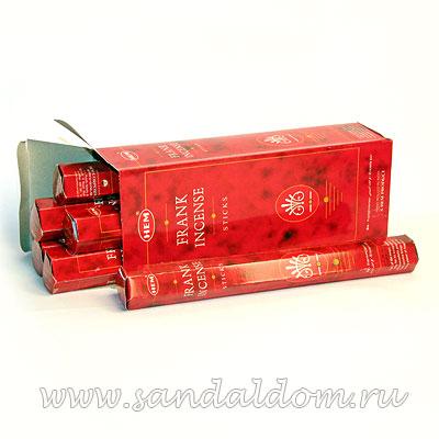 Купить 186FRI - Благовония HEM Hexa FRANK INCENSE аромапалочки Ладан (буквально: чистая эссенция). Интернет-магазин