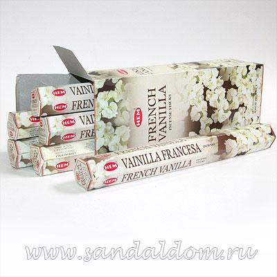 Купить 186FV - Благовония HEM Hexa FRENCH VANILLA французская ваниль. Интернет-магазин