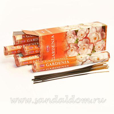 Купить 186Ga - Благовония HEM Hexa GARDENIA аромапалочки Гардения. Интернет-магазин