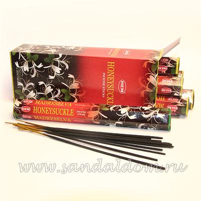 Купить 186HOS - Благовония HEM Hexa HONEYSUCKLE аромапалочки Жимолость (деревья или кустарники с медоносными цветами). Интернет-магазин