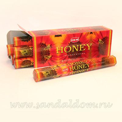 Купить 186Ho - Благовония HEM Hexa HONEY аромапалочки Мед. Интернет-магазин