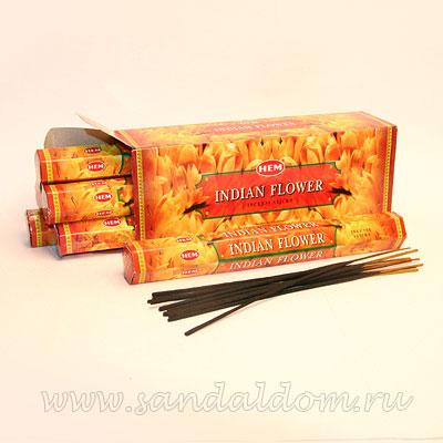 Купить 186IF - Благовония HEM Hexa INDIAN FLOWER аромапалочки Индийский цветок. Интернет-магазин