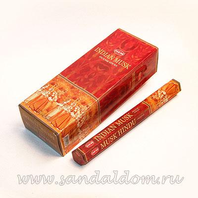 Купить 186INM - Благовония HEM Hexa INDIAN MUSK аромапалочки. Интернет-магазин