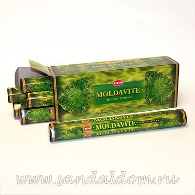 Купить 186Mol - Благовония HEM Hexa MOLDAVITE Молдавит. Интернет-магазин