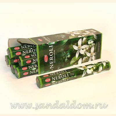 Купить 186Ne - Благовония HEM Hexa NEROLI   аромапалочки Нероли (эфирное масло из цветов апельсинного дерева). Интернет-магазин