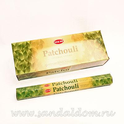 Купить 186PA - Благовония HEM Hexa PATCHOULI  аромапалочки Пачули  (кустарниковое тропич. растение, сем. губоцветные). Интернет-магазин