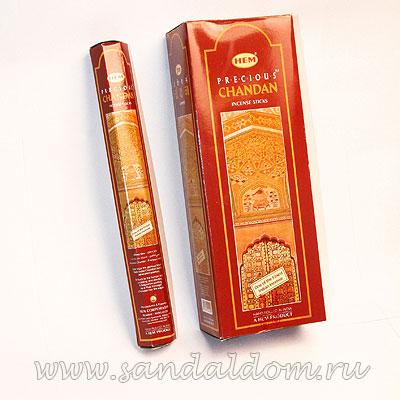 Купить 186PCh - Благовония HEM Hexa Prec.CHANDAN  аромапалочки Любимый сандал (чандан - индийское название сандала, красный сандал). Интернет-магазин