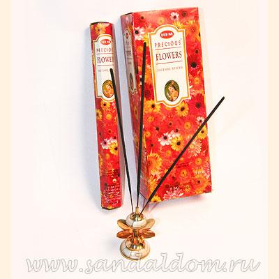 Купить 186PFl - Благовония HEM Hexa Prec.FLOWERS  аромапалочки Любимые цветы. Интернет-магазин