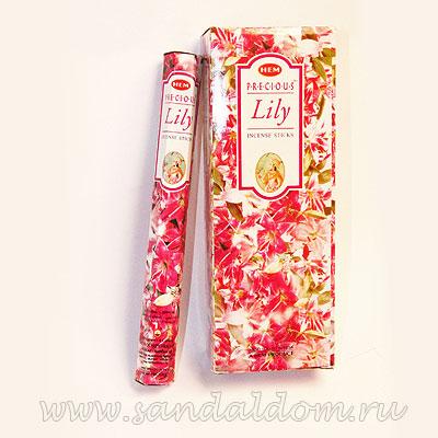 Купить 186PL - Благовония HEM Hexa Prec.LILLY аромапалочки Любимая лилия. Интернет-магазин