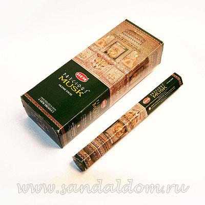 Купить 186PMu - Благовония HEM Hexa Prec.MUSK  аромапалочки Любимый муск. Интернет-магазин