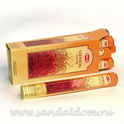 Купить 186SAF - Благовония HEM Hexa SAFFRON аромапалочки Шафран. Интернет-магазин