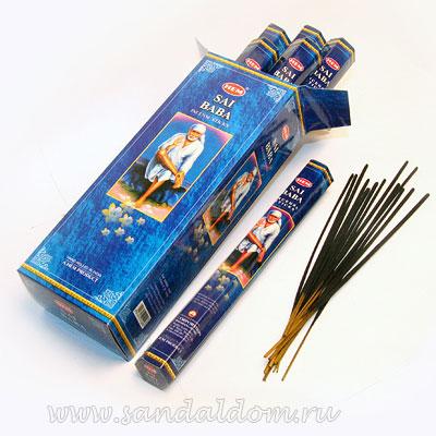 Купить 186SB - Благовония HEM Hexa SAI BABA  аромапалочки Саи Баба ( индийский духовный учитель). Интернет-магазин