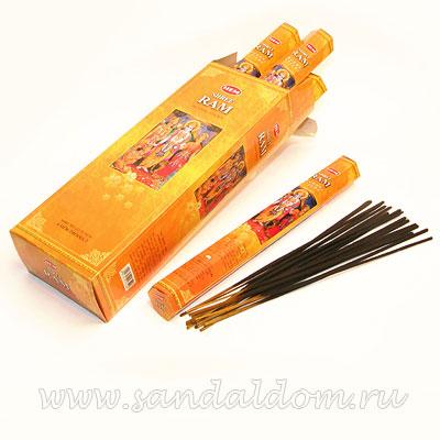 Купить 186SR - Благовония HEM Hexa SHREE RAM аромапалочки Рама . Интернет-магазин