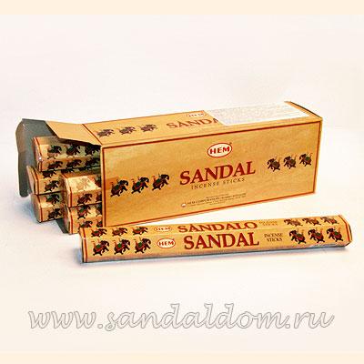 Купить 186Sa - Благовония HEM Hexa SANDALO аромапалочки Сандал. Интернет-магазин