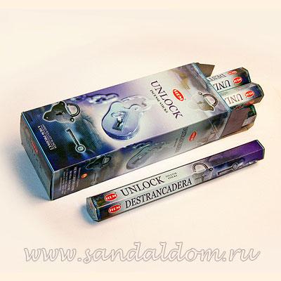 Купить 186Un - Благовония HEM Hexa UNLOCK аромапалочки Освобождение (синоним: открытие). Интернет-магазин