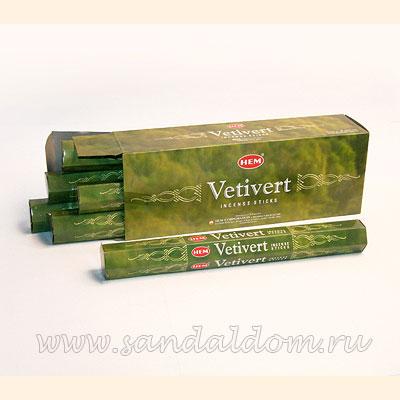 Купить 186Ve - Благовония HEM Hexa VETIVERT аромапалочки Ветивер (синоним: куш). Интернет-магазин