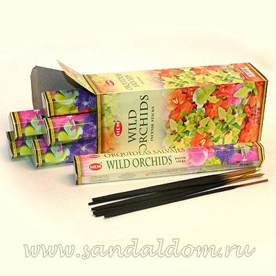 Купить 186WIO - Благовония HEM Hexa WILD ORCHIDS аромапалочки Дикие орхидеи. Интернет-магазин