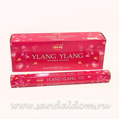 Купить 186YY - Благовония HEM Hexa YLANG YLANG  аромапалочки Иланг - Иланг (синоним: кананга душистая). Интернет-магазин