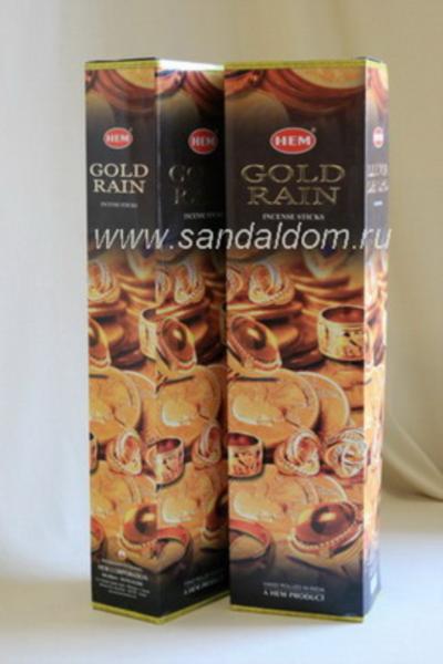 Купить 187GOR - Благовония HEM LONG HEXA GOLD RAIN аромапалочки Золотой дождь. Интернет-магазин