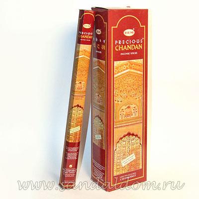 Купить 187PCH - Благовония HEM LONG HEXA PRECIOUS CHANDAN аромапалочки Прелестный сандал (чандан - индийское название сандала). Интернет-магазин