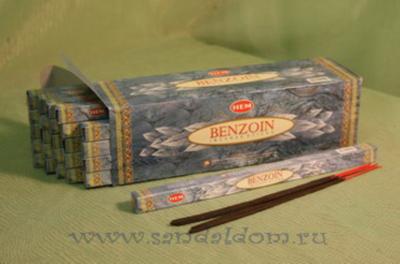 Купить 189Be - Благовония HEM sq Benzoin  аромапалочки Бензойное дерево. Интернет-магазин