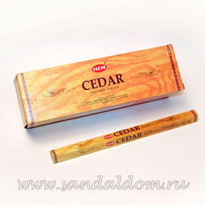 Купить 189Ce - Благовония HEM sq Cedar аромапалочки Кедр. Интернет-магазин