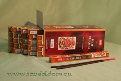 Купить 189Ch - Благовония HEM sq Champa аромапалочки Чампа  (натуральная серия). Интернет-магазин