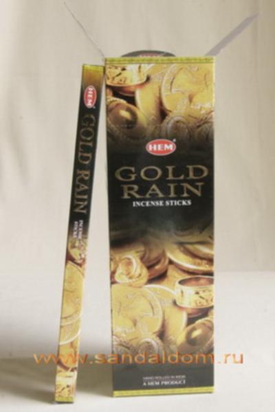 Купить 189GR - Благовония HEM sq Gold Rain аромапалочки Золотой дождь. Интернет-магазин