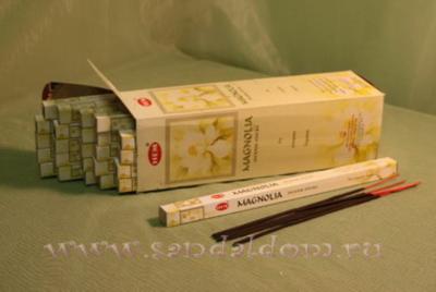 Купить 189Ma - Благовония HEM sq Magnolia  аромапалочки Магнолия. Интернет-магазин
