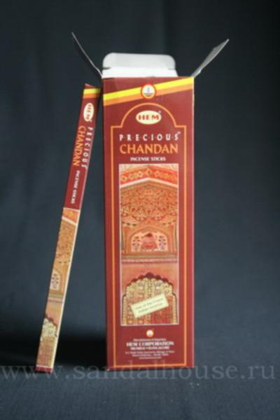 Купить 189PC - Благовония HEM sq Precious Chandan аромапалочки Любимый сандал (чандан - инд. название сандала, красный сандал). Интернет-магазин