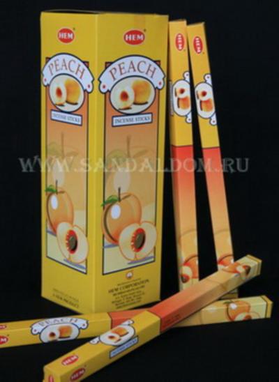 Купить 189Pe - Благовония HEM sq Peach аромапалочки Персик. Интернет-магазин