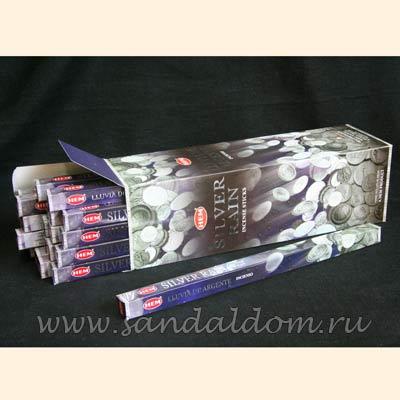 Купить 189SiR - Благовония HEM sq Silver Rain аромапалочки Серебряный дождь. Интернет-магазин