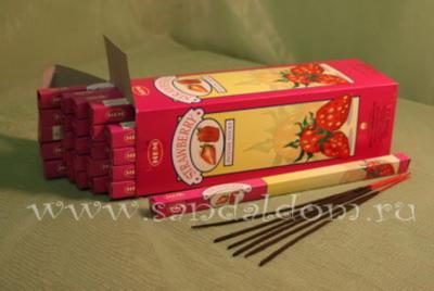 Купить 189St - Благовония HEM sq Strawberry аромапалочки Клубника (или земляника). Интернет-магазин