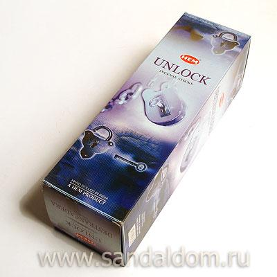 Купить 189Un - Благовония HEM sq Unlock аромапалочки Освобождение (синоним: открытие). Интернет-магазин