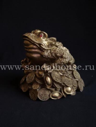 Жаба богатства 2232  h=17smL=19см бронза