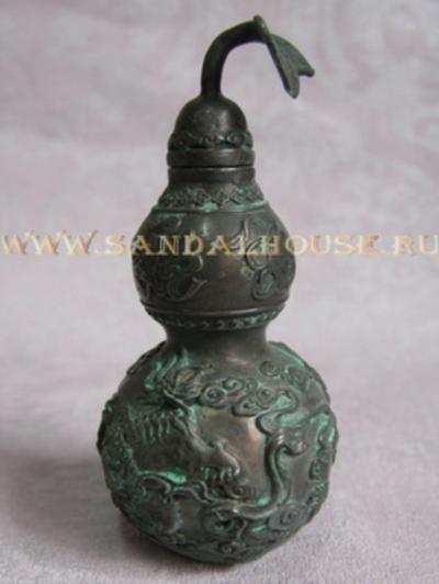 Тыква Горлянка 2415MR сосуд бессмертия h~14 бронза патина