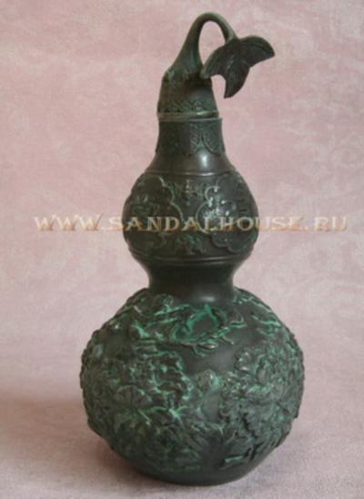 Тыква Горлянка 2417Q сосуд бессмертия h~21см бронза патина