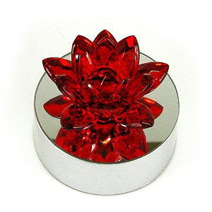 Лотос, красное стекло, d-70 мм.