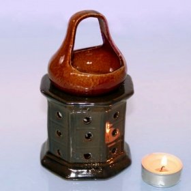 Аромалампа Чаша на камине 16см керамика