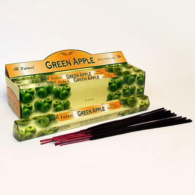 440GreA - БЛАГОВОНИЯ Sarathi HEXA GREEN APPLE зелёное яблоко 