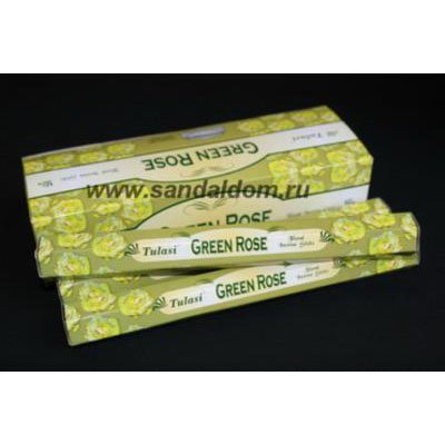 440GreR - БЛАГОВОНИЯ Sarathi HEXA GREEN ROSE зелёная роза