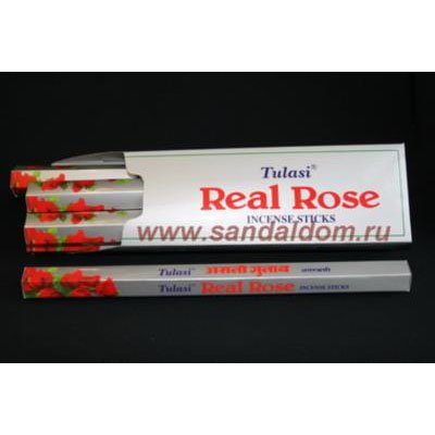 441RER - БЛАГОВОНИЯ Sarathi LONG HEXA REAL ROSE реальная роза