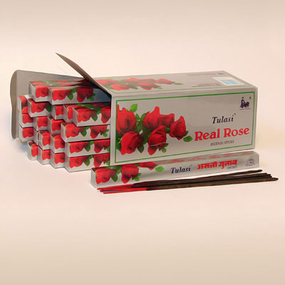 442ReaR - Благовония Sarathi sq Real Rose short 20sm