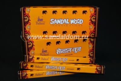 442SW8 - Благовония Sarathi sq Sandal short 20см GENERAL СО СЛОНИКОМ