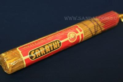 447CH - Благовония Sarathi Tulasi Chandan (De-Luxe) 100gm  красный сандал