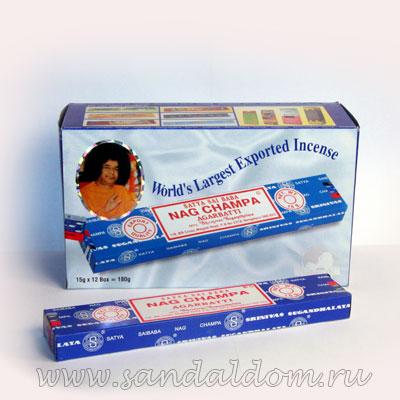 450NCh - Благовония масала Satya NAG CHAMPA 15gm 