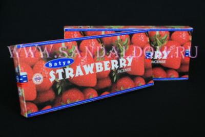 450St80 - Благовония аромапалочки Satya STRAWBERRY 80gm  